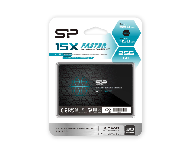 Silicon Power 256GB 2,5" SATA SSD A55 - 446345 - zdjęcie 2
